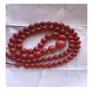 ลูกปัดกลมเรียบขนาดใหญ่ หินปะการังธรรมชาติ หินปะการังอิตาลี - Product Image 1