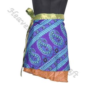 Minifalda de seda con volantes para mujer, minifalda de diseño bohemio, moderna, gran oferta - Product Image 6