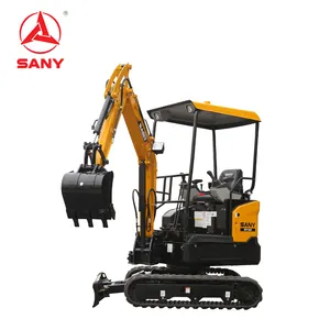 Sany Sy16c 1.6ครั้งมินิตีนตะขาบขุดจีนทำงานมินิสวน Bagger มินิรถขุดในครัวเรือน