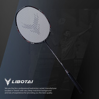 Raquette de badminton LIBOTAI Master Series TI WIRE 10 2024 entièrement en carbone graphite 40T HM Ti-Wire ultra légère haute tension super performante