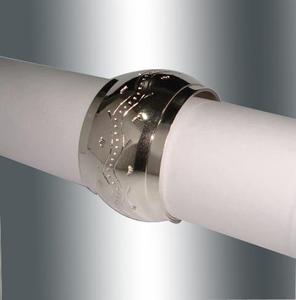 Vente en gros de rond de serviette en métal argenté de luxe dernier design rond de style hôtel mariage événements aluminium anneau de serviette en acier utilisation sur table - Product Image 3