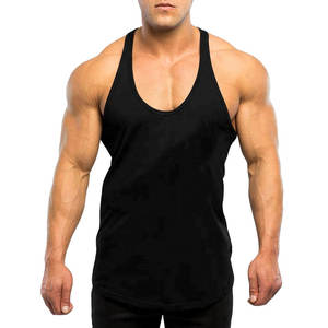 Wholesale Custom Cotton <b>Stringer</b> Gym <b>Vest</b> Fitness Singlet Workout Muscle Bodybuilding Mens Tank Top Men Lace Quantity Summer - Product Image 3