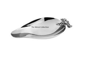 Bol créatif de service pour salade, saucière de cuisine à la maison, finition en Nickel, plat de service à salade, fruits de couleur argent - Product Image 2