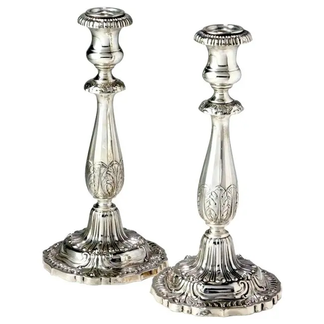 Luxurious Wedding Party Decoration Candle Holder Stand Nickel Plated Decorative Wedding Table Candle Holder