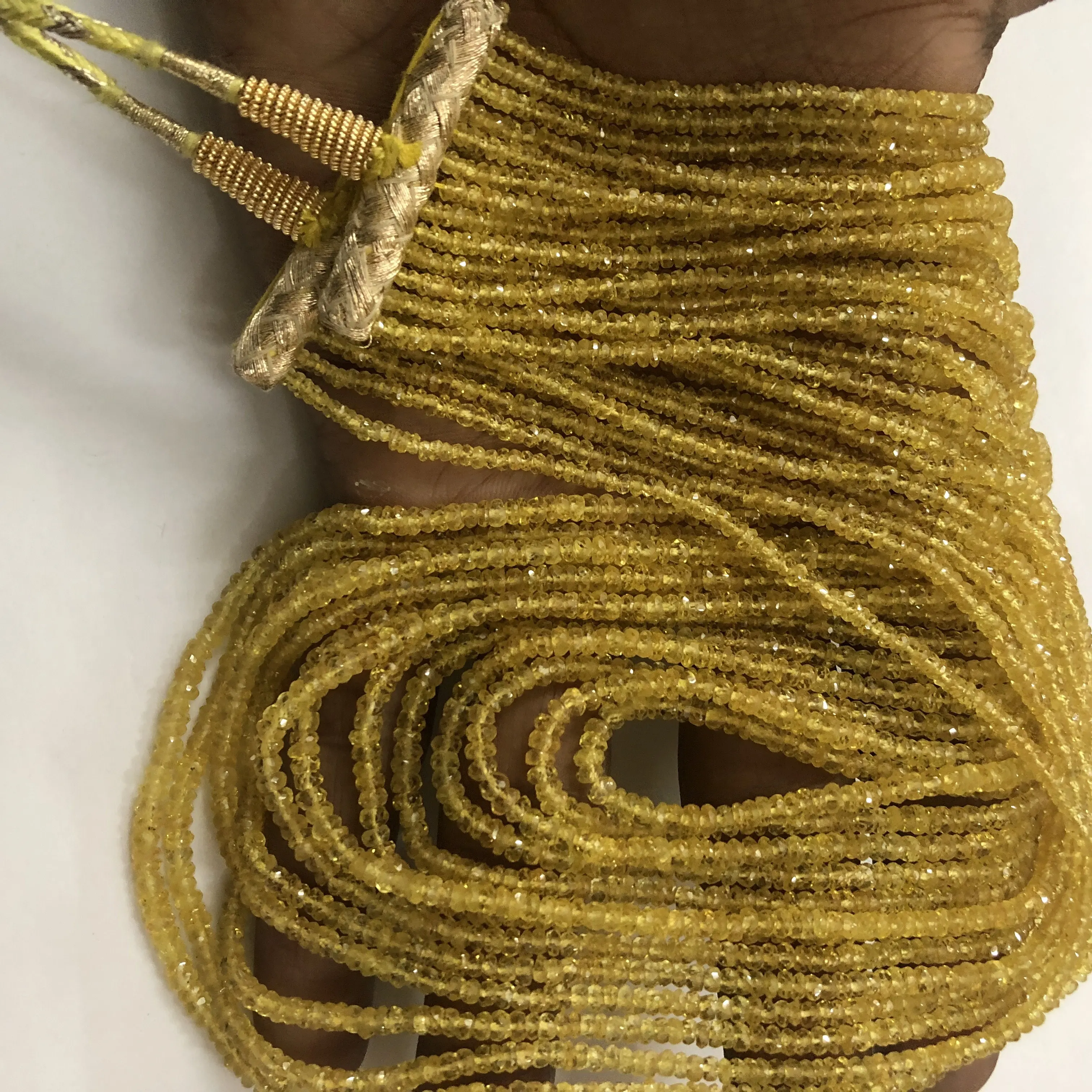 Natural Yellow Sapphire Stone Faceted Rondelle Gemstone Beads Strand String At Wholesale Factory Price Online India Alibaba 2024
