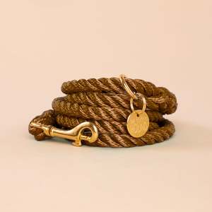Golden Shiny Handmade Rope <b>Dog</b> <b>Leash</b> for Special Day with Golden <b>Dog</b> Hook - Product Image 1