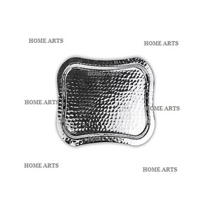Plateau de service thé-café de qualité supérieure en aluminium couleur argent plateau de service bonbons-collations à bon prix - Product Image 2