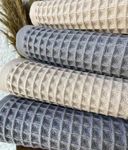 Ensembles de serviettes de bain design gaufré de luxe de haute qualité Serviettes éponge Serviettes de cuisine à la main Fabricant turc - Product Image 5