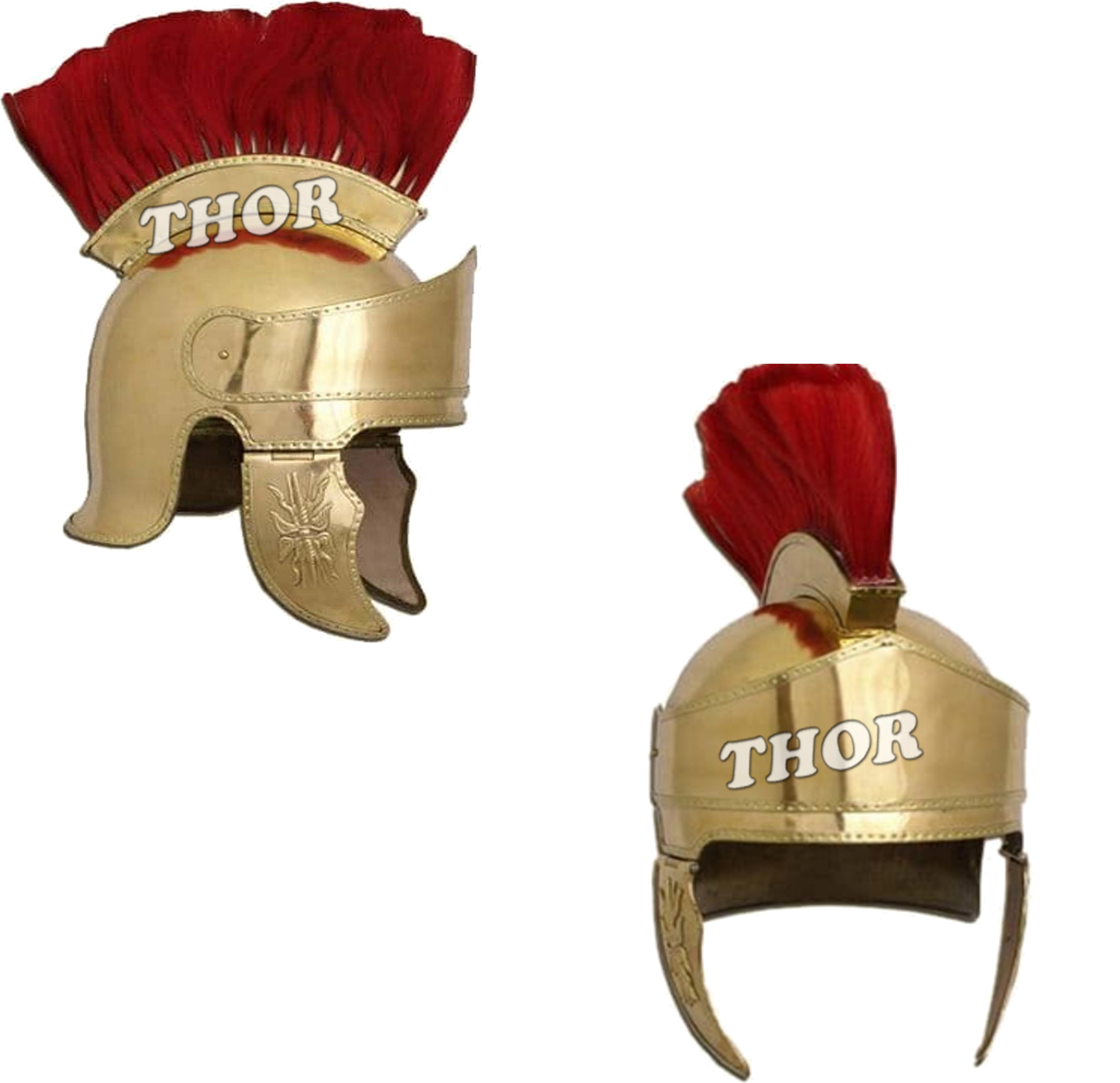 ATOSA Casco Romano Dorado Con Pluma Y Relieves – Accesorio De Disfraz Para Adultos, Ideal Para Fiestas Temáticas De Antigua Roma