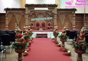 Increíble Mandap de Boda Moderno con Color Personalizado, con Pilares Romanos Ligeros de Fibra de Vidrio, Tamaño Personalizado, Marca DSTEXPORTS - Product Image 2