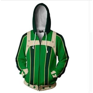 Sudadera con Capucha 3D de Moda, con Cierre, de Forro Polar, Ropa Deportiva de Invierno, Estilo Urbano Básico, 100% Algodón, Estampado Floral, Ecológica, 2025 - Product Image 3