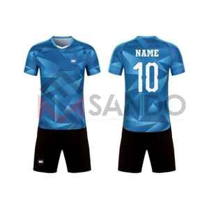 Ensembles d'uniformes de football imprimés de logo personnalisé en gros Ensemble de jersey en polyester de service de conception OEM - Product Image 2