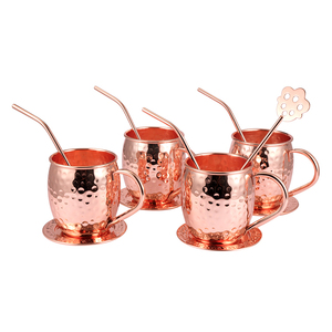 Tasse de mulet de moscou en cuivre, de grande qualité, en acier inoxydable, tasse à Cocktail, à bière, 550ml, 1 unité - Product Image 4