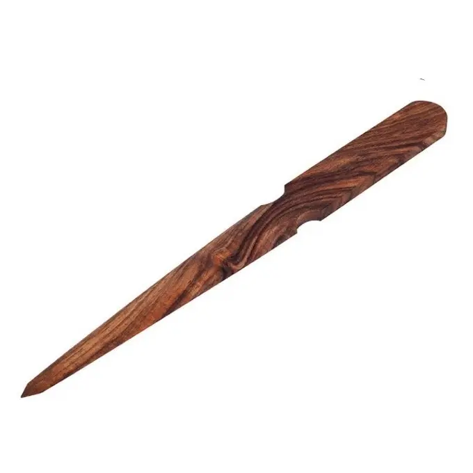 Деревянный нож для открывания писем ручной работы и резак для бумаги настенный орех, дешевый деревянный открывалка для писем, визитная карточка
