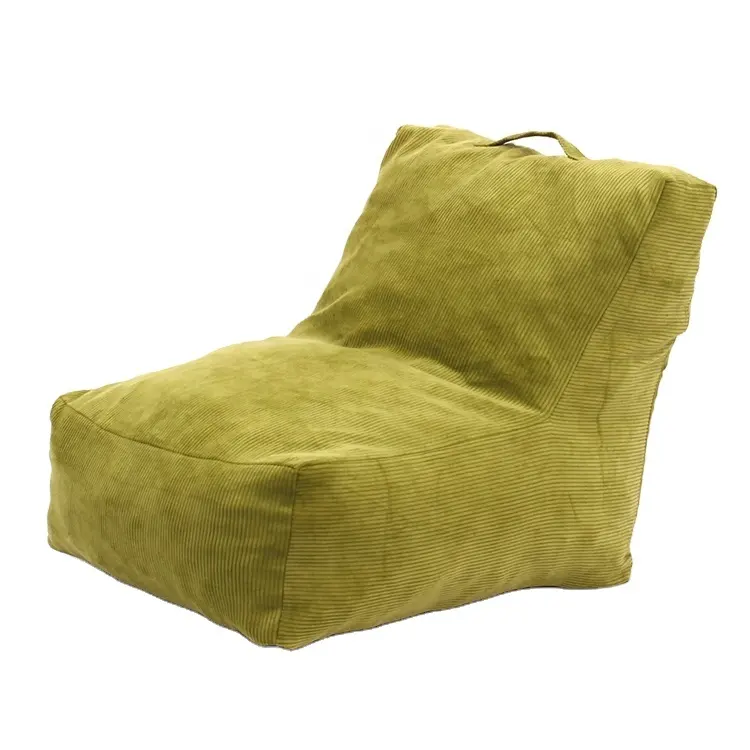 เฟอร์นิเจอร์ในร่มทั่วไปใช้ผ้ากำมะหยี่นุ่มทันสมัยโซฟาเก้าอี้ถุงถั่วขนาดเล็ก