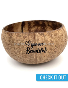 Eco2go Vietnam Bol en noix de coco naturel poli à la main, respectueux de l'environnement |   Bol de camping léger, empilable, sans BPA et biodégradable | - Product Image 5