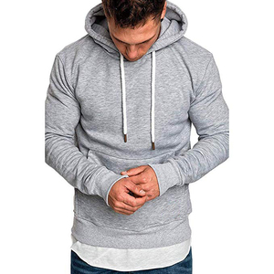 Ropa de calle de alta calidad sobre el tamaño al por mayor Sudadera con capucha Ropa de moda Hombre Sudaderas con capucha en blanco Sudaderas con capucha personalizadas para hombre 100% algodón - Product Image 1