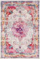 Hochwertiger Handgefertigter Moderner Persischer Teppich aus Rosa Baumwolle Luxuriöser Waschbarer Flachgewebter Teppich Ohne Flor für Wohnzimmer