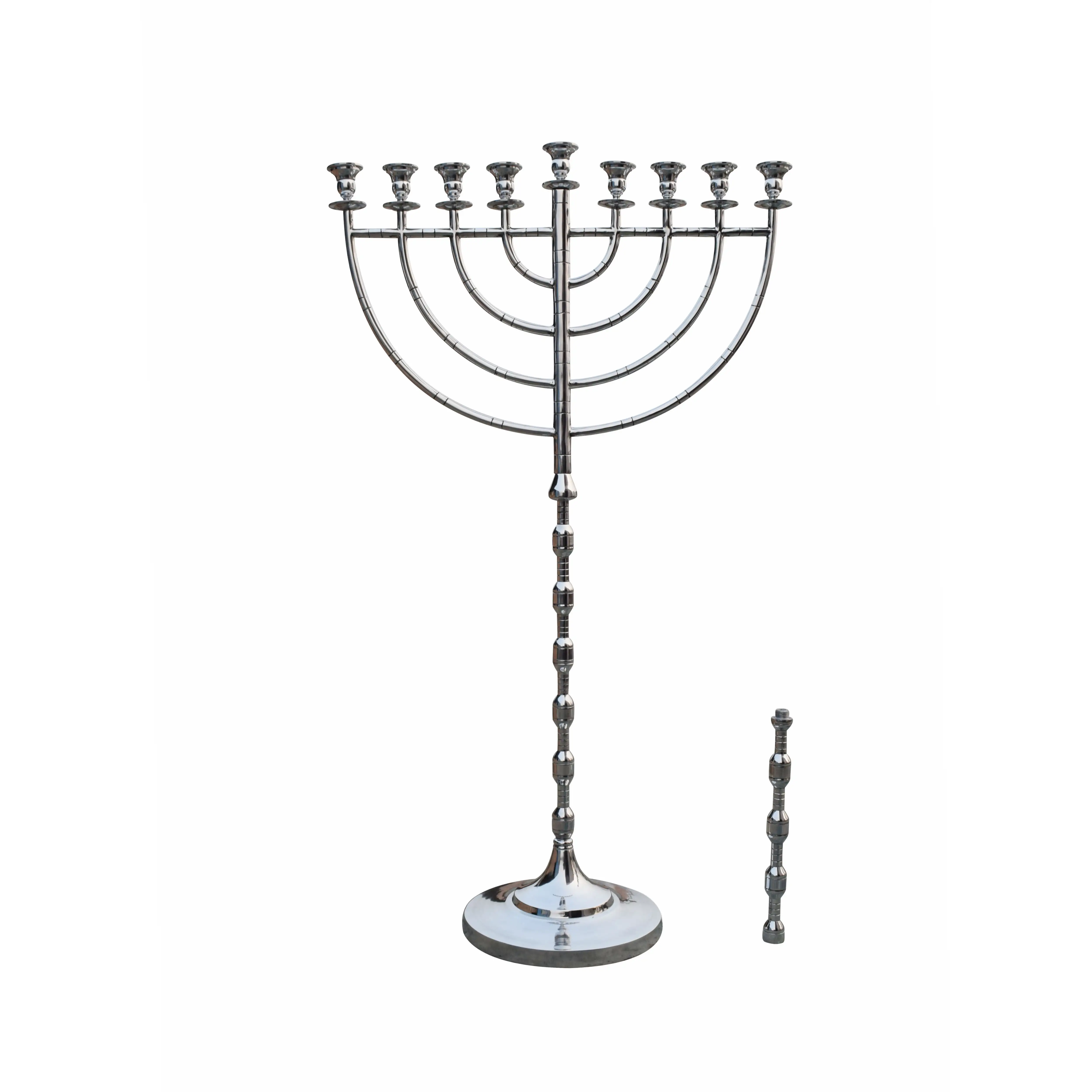 Chanukah 9 가지 오래된 사원 menora 가정 장식을 위한 수제 하누카 Menorahs 새로운 수제 종교 금속 촛대