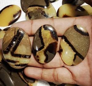 Offre Spéciale : Cabochon Septarien Jaune Naturel 500g – Pierre Précieuse en Vrac pour la Fabrication de Bijoux (Vente en Gros) - Product Image 3
