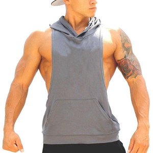 Manufacturer Custom Logo Gym Fitness <b>Men</b> Bodybuilding <b>Stringer</b> Tank Top Spandex/Polyester Knitted Eco-Friendly Quick Dry - Product Image 2