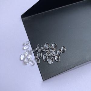 หินควอตซ์คริสตัลธรรมชาติขนาด3มม. 4มม. พลอยหลวมเจียระไนทรงรีสำหรับเครื่องประดับทำสร้อยคอแหวน - Product Image 1