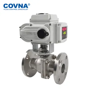 COVNA صمام بمحرك DN50 4 20ma اللاسلكية التحكم عن بعد صمام ماء كروي مع المحرك الكهربائي