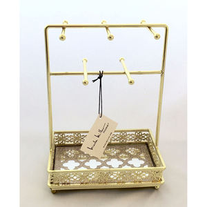 Soporte de joyería decorativa para el hogar, base de mármol con soporte de joyería de metal, proveedores de India - Product Image 4