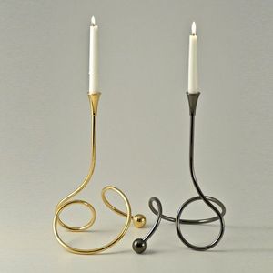 Candelabro y candelabro de Metal negro/dorado de nuevo diseño hecho a mano para decoración de hogares, hoteles y restaurantes, decoración de bodas - Product Image 2