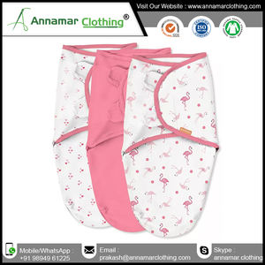 Customized Logo Wholesale 100% Organic Cotton Adjustable <b>Swaddle</b> <b>Wrap</b> With Custom Print Design logo Label and Packaging - Product Image 3