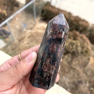 Natürlicher hochwertiger Kristall Arfvedsonite Stone Tower Heils tab <span class=keywords><strong>Firew</strong></span> Gem Point für die Inneneinrichtung - Product Image 2