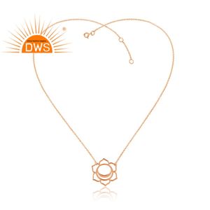 Collar de Chakra Chapado en Oro Rosa Hecho a Mano 2026, el Más Vendido, para Mujer, Fabricante de Joyería - Product Image 1