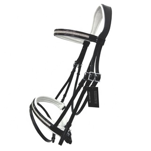 บังเหียนเบาะหนังนุ่มอุปกรณ์ขี่ม้าหนังที่แข็งแรงทนทานพร้อมบังเหียน - Product Image 1