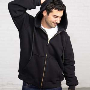 2022 sweat à capuche d'hiver zippé personnalisé vêtements de sport teint en gros - Product Image 2