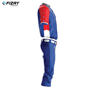 Uniforme de baseball personnalisable en polyester sublimé respirant et à séchage rapide, tailles variées, pour équipes adultes, avec nom d'équipe personnalisé - Product Image 2