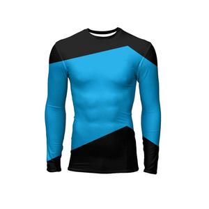 Rashguard unisexe à manches longues de qualité professionnelle supérieure, impression par sublimation personnalisée, polyester/nylon 220g, faible MOQ, toutes tailles - Product Image 1