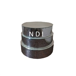 Juego de 3 soportes para pastel de cumpleaños, diseño mosaico, base redonda de metal, para fiestas de cumpleaños y otros usos. - Product Image 1