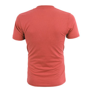 Haute qualité 100% coton tricoté été col en v T-shirt hommes couleur unie vêtements décontractés à la vente en gros 2022 - Product Image 2