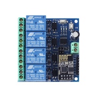Taidacent ESP8266 12V WiFi 릴레이 4 웨이 스마트 홈 WiFi 무선 스위치 릴레이 APP 원격 제어 스위치 ESP8266 wiFi 릴레이