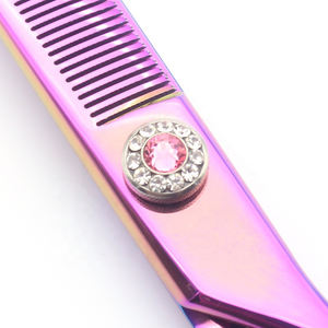 Ciseaux de toilettage courbées pour chien, en acier inoxydable 440C, accessoire de toilettage professionnel de qualité supérieure, nouveauté 2019 - Product Image 2