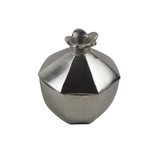 Porte-encens ovale argenté design avec finition brillante pour usage religieux ou décoration intérieure - Product Image 3