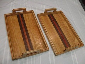Bandeja de Servir de Madera Hecha a Mano por el Fabricante, Ecológica, con Logotipo Personalizado Grabado, Acabado Pulido 'Make India' de Grado Doméstico B.S. - Product Image 6