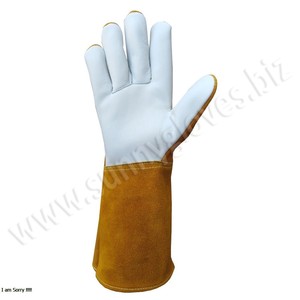 Guantes de soldadura de cuero para niños, protectores de manos resistentes al agua - Product Image 4