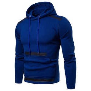 Sweat à capuche d'hiver coupe classique en molleton 100% coton 280g, coupe-vent, séchage rapide, respirant, avec logo personnalisé sur le devant, impression en relief, OEM - Product Image 1