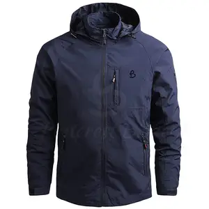 Wholesale High Quality Custom Outdoor Hiking Fishing Casual Softshell Waterproof Windbreaker Jacket For Men