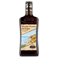 Caffo Vecchio Amaro Del Capo 70cl Liqueur Ambrée Amère 35% ABV avec 29 Herbes et Racines Bouteille Fabriquée en Italie
