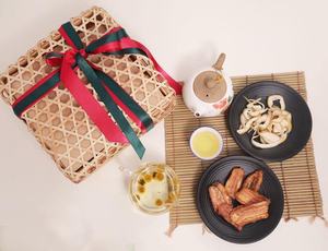 Bibelots cadeaux en bambou tissés à la main, pour décoration et rangement des cadeaux - Product Image 3