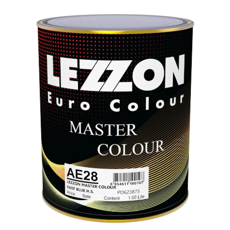 Harga Nominal Lapisan Mobil Kualitas Bagus dan Pewarna AE28 LEZZON MASTER Color Cepat BLUEH.S. Tinter untuk Pembeli Jumlah Besar