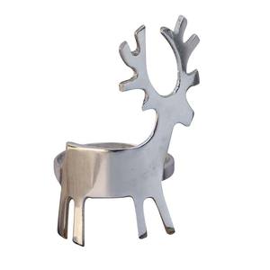 โต๊ะทานอาหารสำหรับงานเลี้ยงวันหยุด,โต๊ะทองทองเหลืองสไตล์ตะวันตกทำด้วยมือกวางเรนเดียร์แหวนผ้าเช็ดปากอุปกรณ์ตกแต่งโต๊ะ - Product Image 4