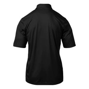 T-shirt noir à col polo, style décontracté, imprimé graphique, pour garçons/hommes, sur mesure selon les exigences du client. - Product Image 2